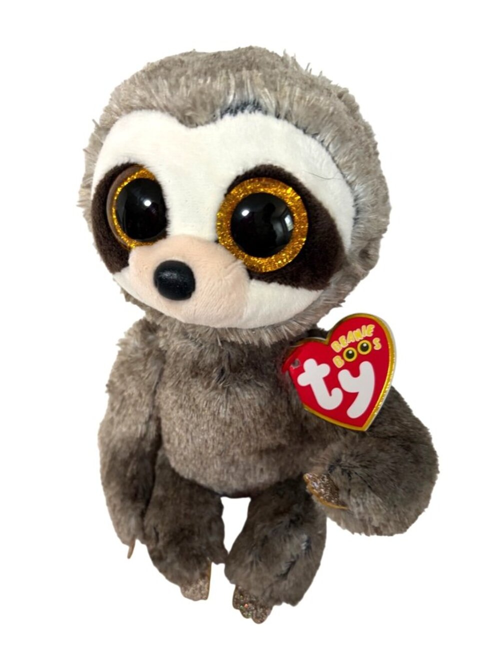 New Ty Beanie Boos Plush Sloth Dangler Stuffed Animal Doll Toy 6 in tall brown g